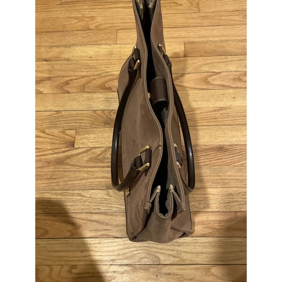 DVF Diane Von Furstenberg Brown Suede laptop bag - Picture 15 of 16